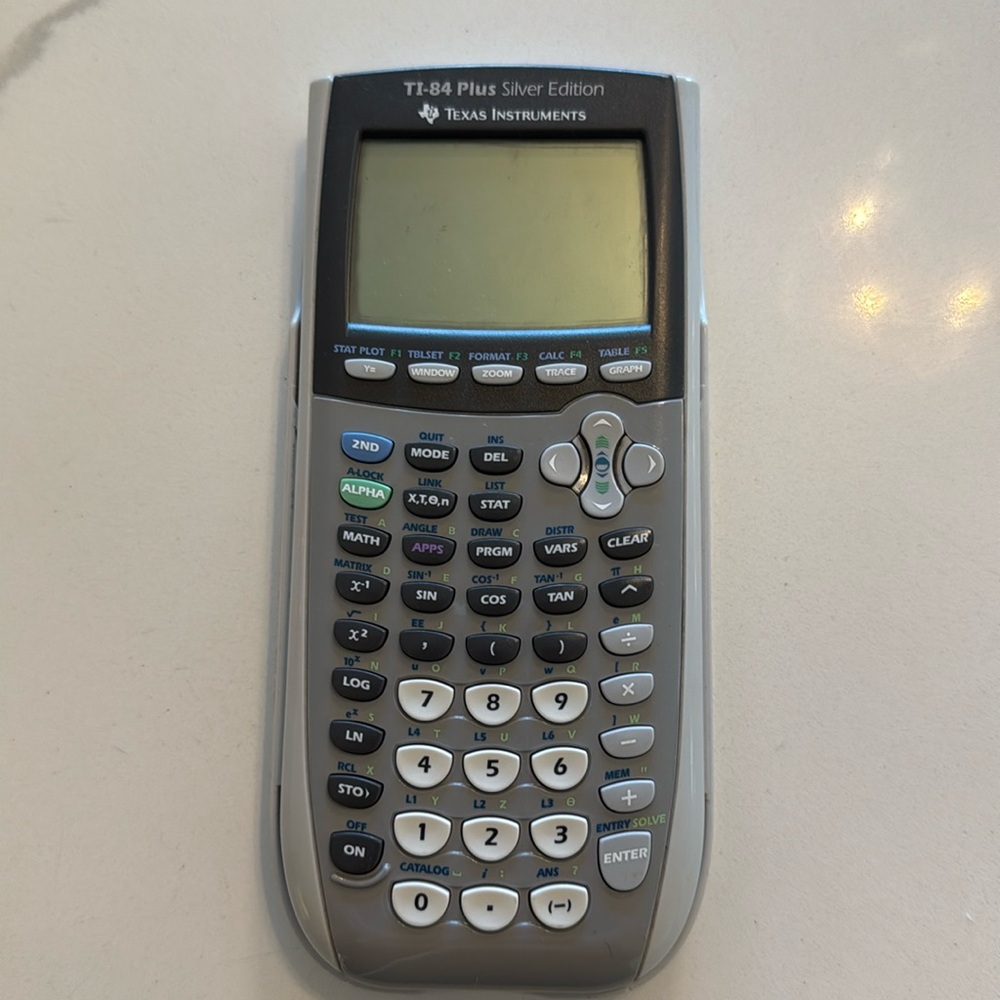 Texas instruments calculator TI-84 silver edition